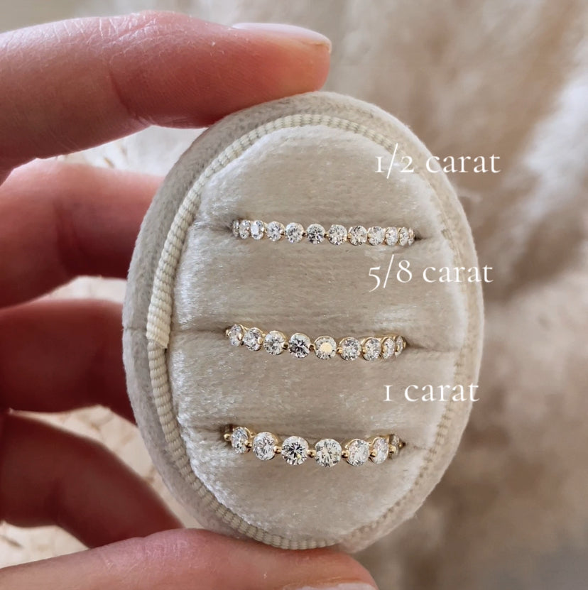 1/2 Carat Bubble Band