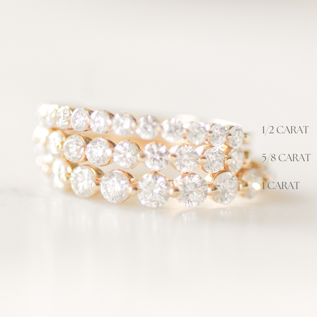 1 Carat Bubble Band