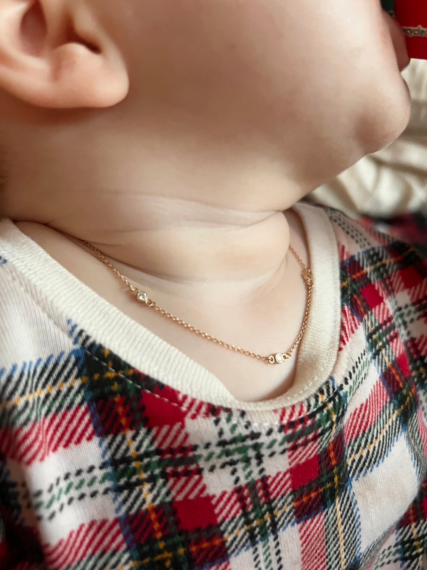 10-11” Diamond by The Yard Childrens Necklace