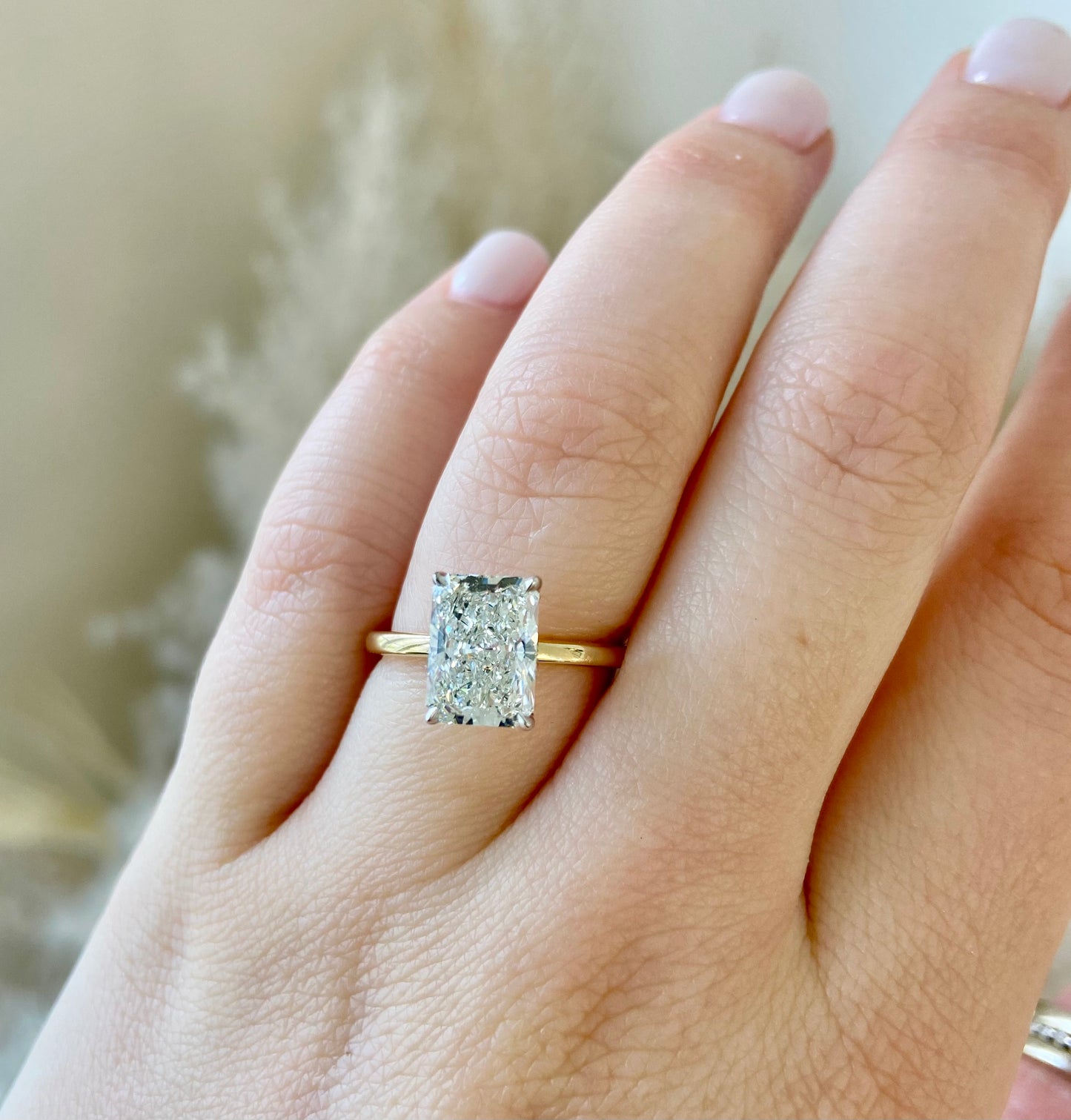 Radiant Engagement Ring