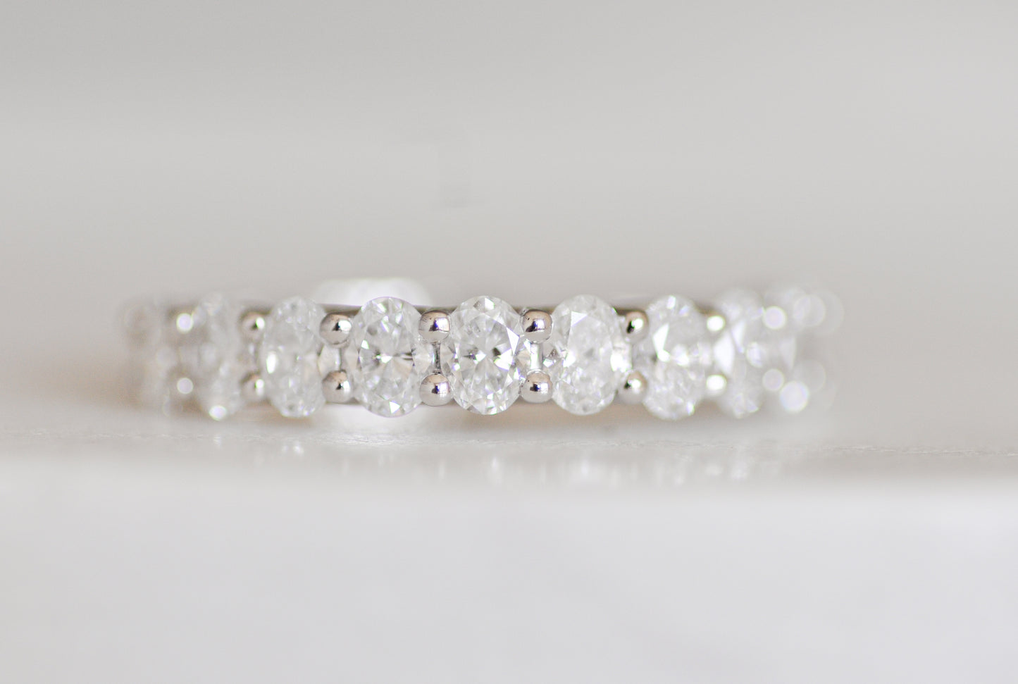 .65 Carat Oval Diamond Band