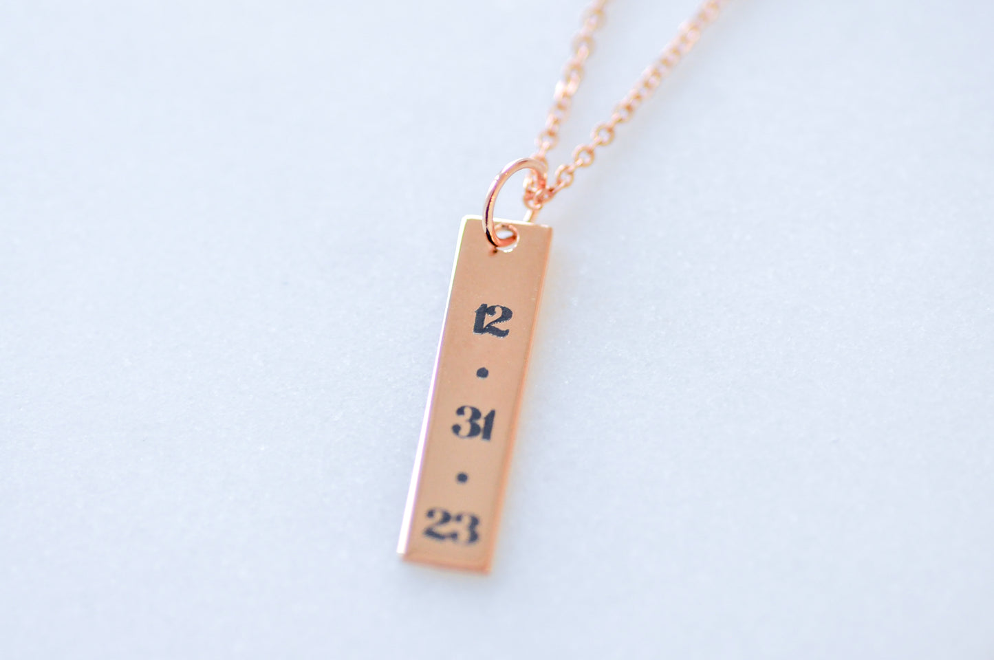 Engraved Bar Pendant