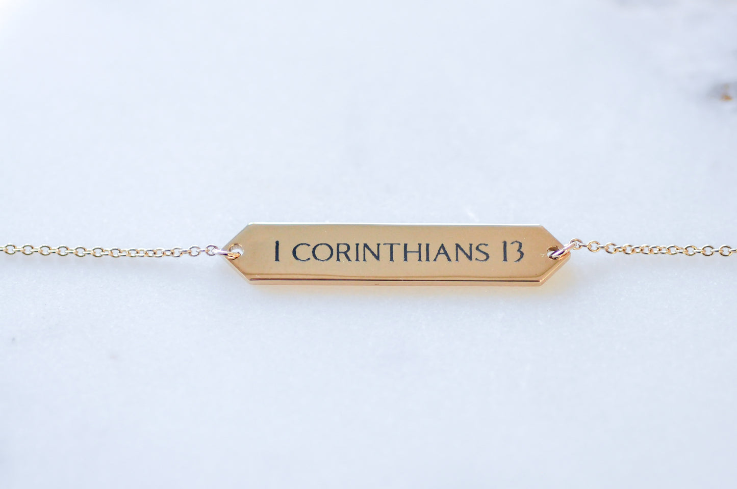 Engraved Bar Bracelet