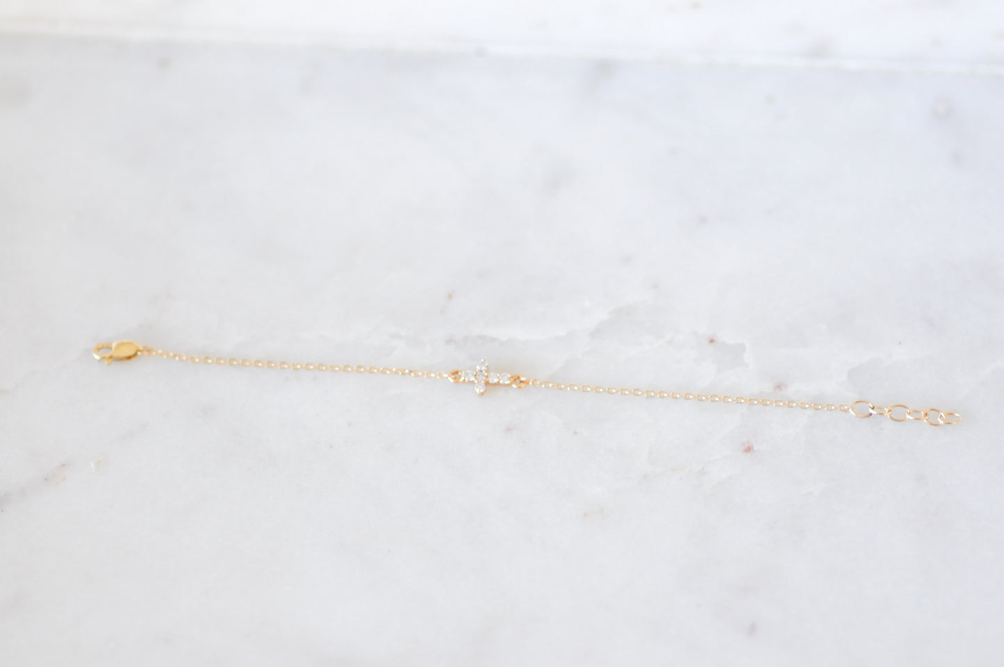 Diamond Cross Bracelet