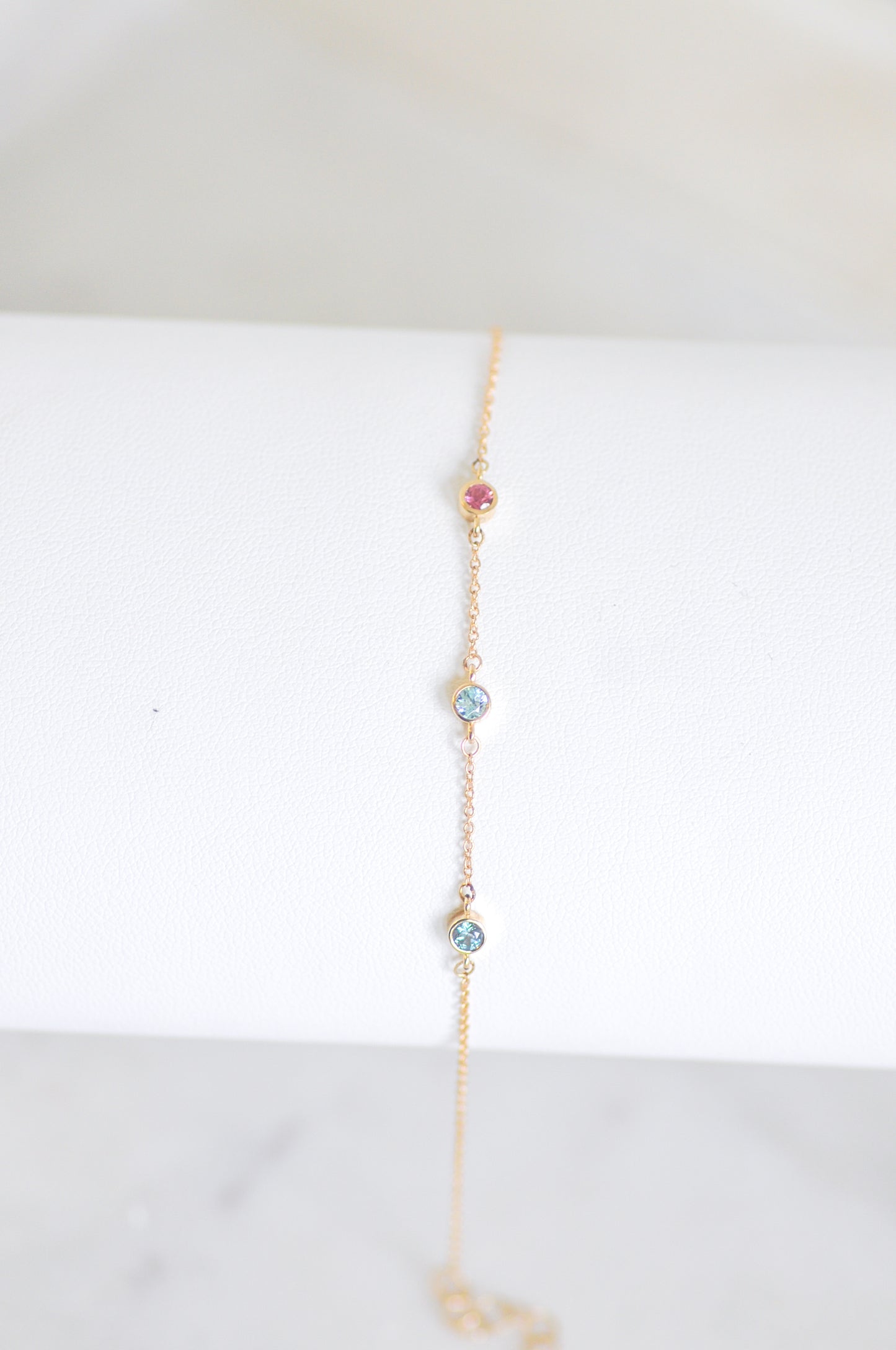Station Birthstone Bracelet