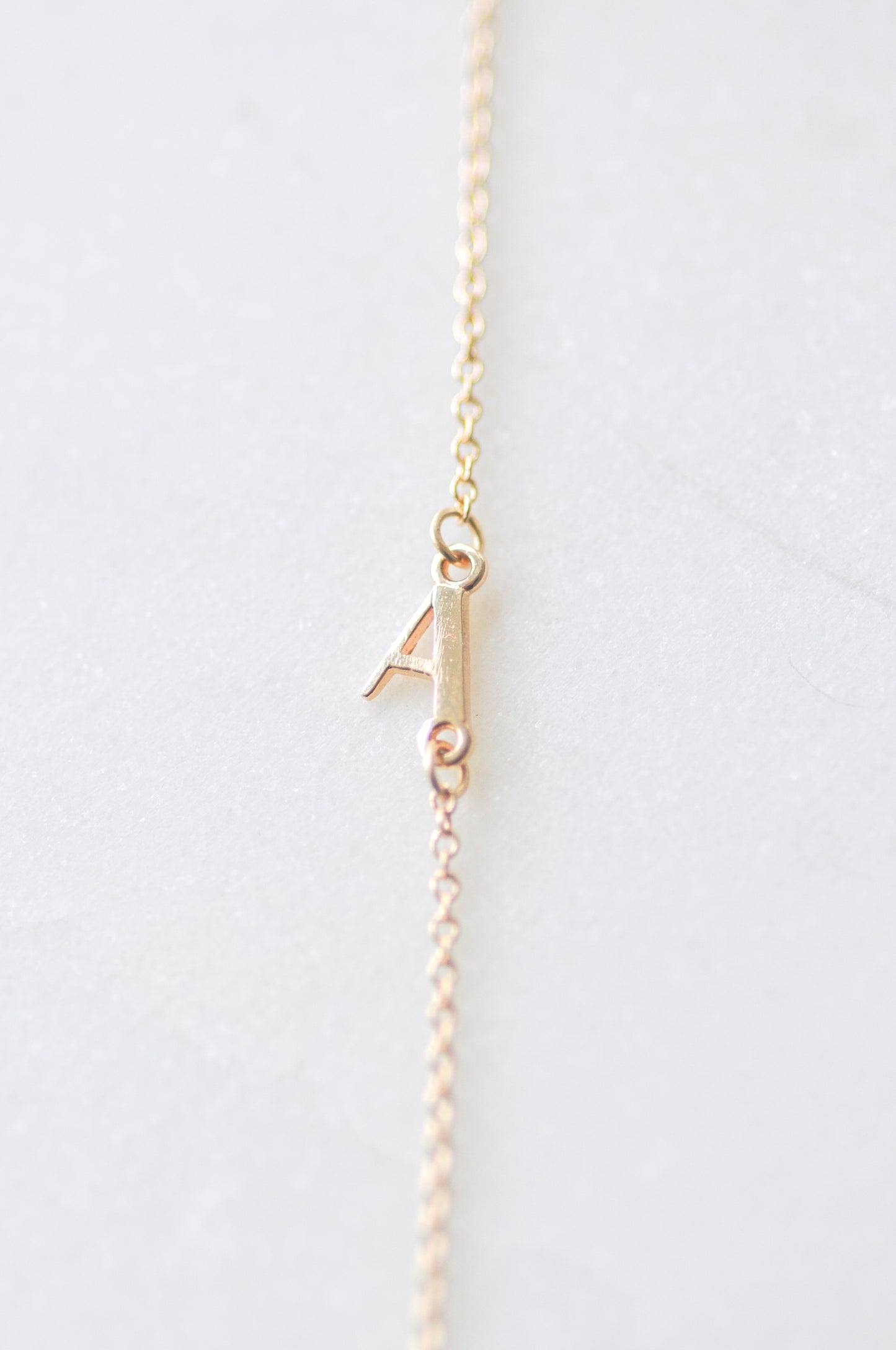 Mini Solid Initial Link Bracelet