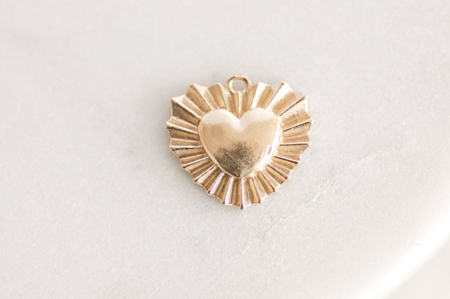 Starburst Heart Charm