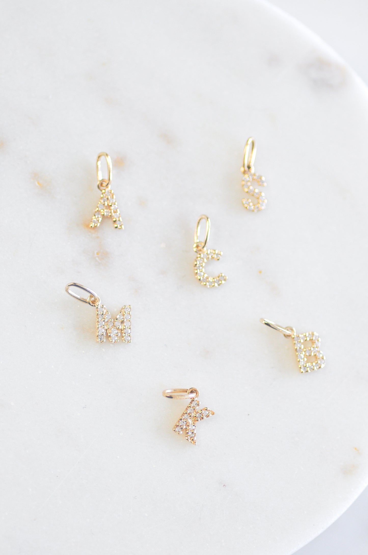 Mini Diamond Initial zapped add on
