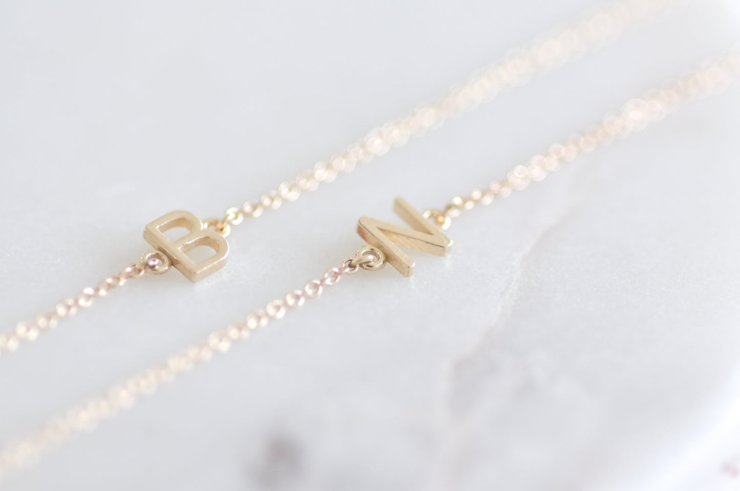 Gold Mini Initial Bracelet