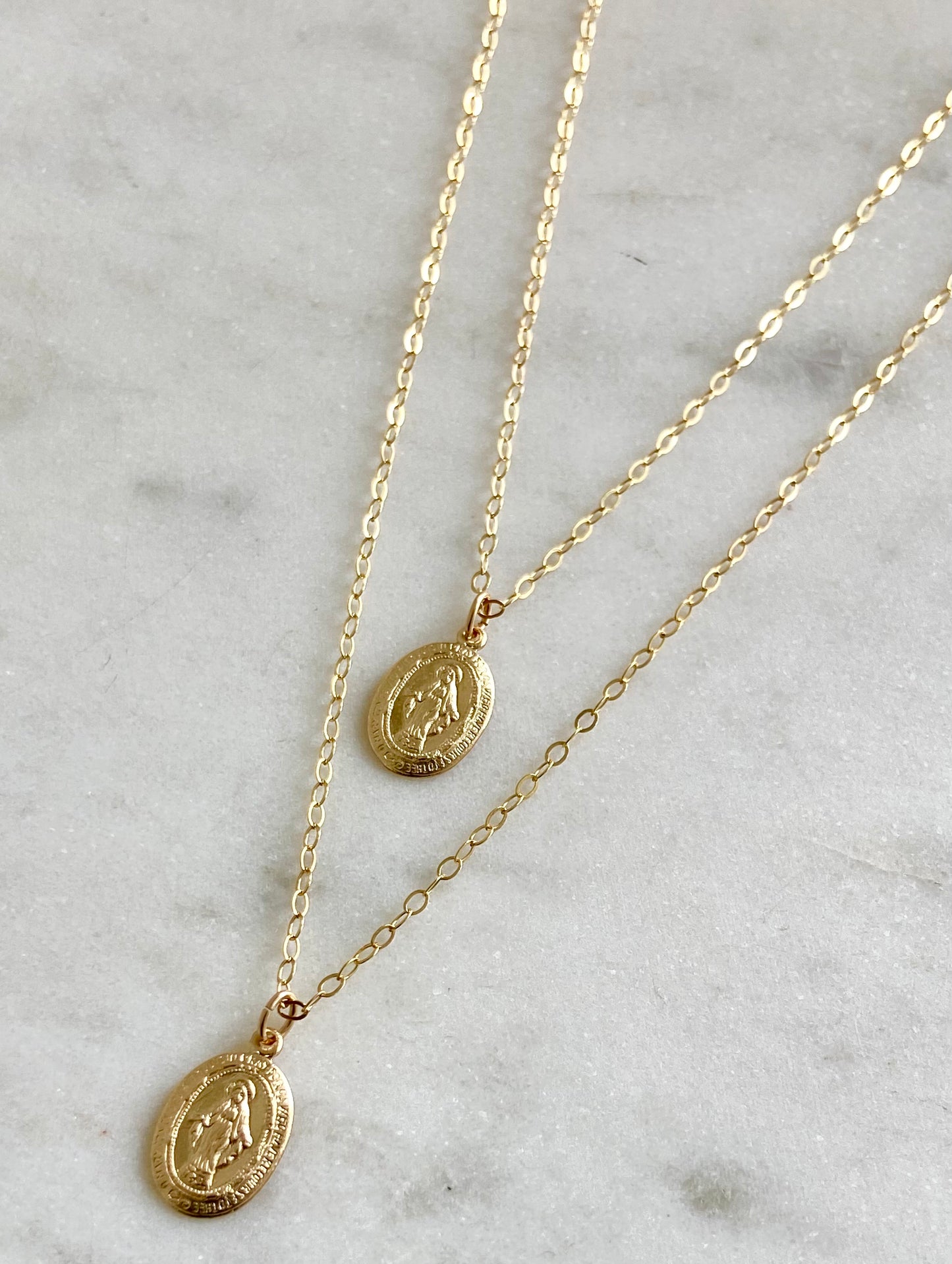 Miraculous Mary Pendant Necklace