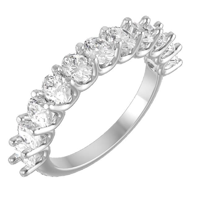 1.10 Carat Oval Diamond Band