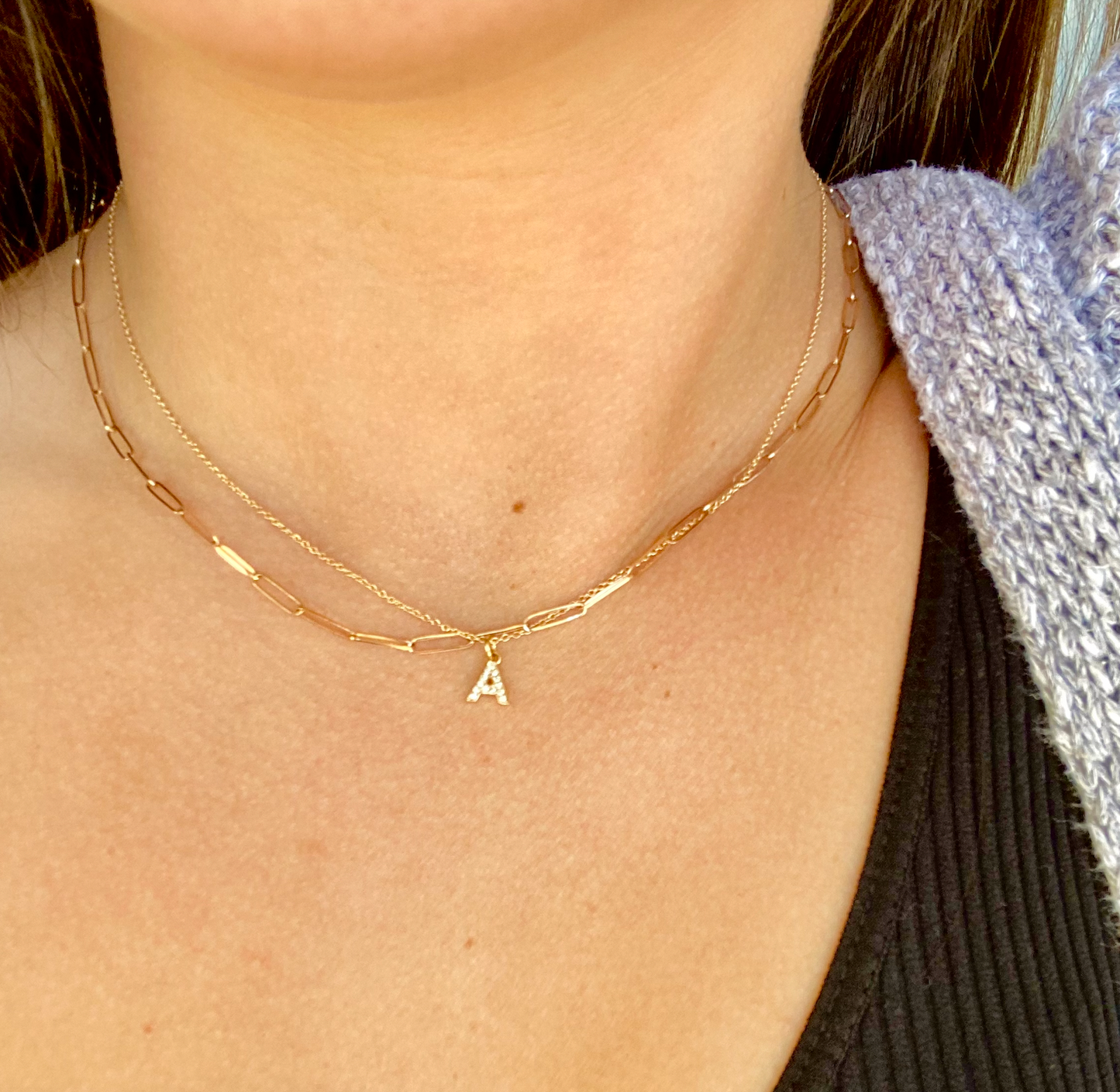 14k Paper Clip Large Link Chain Necklace
