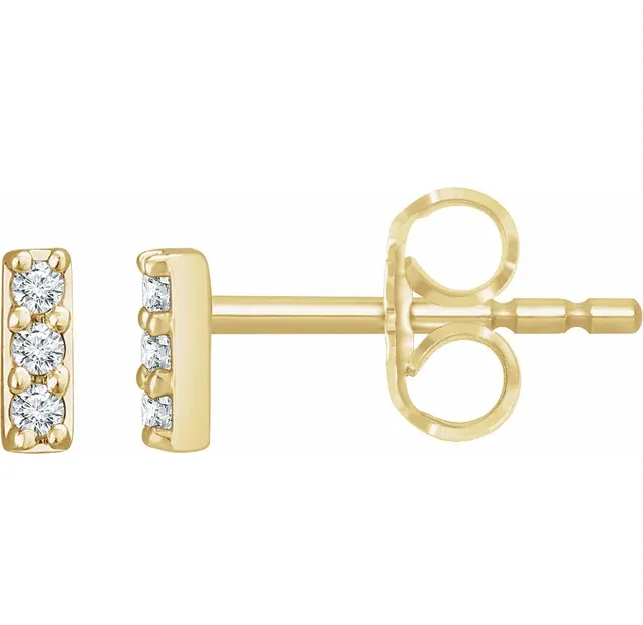 Mini Bar Stud Earrings