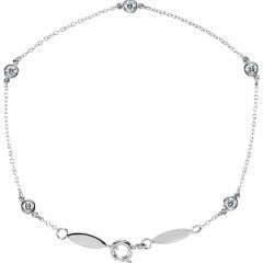 White Gold Diamond By The Yard Bracelet