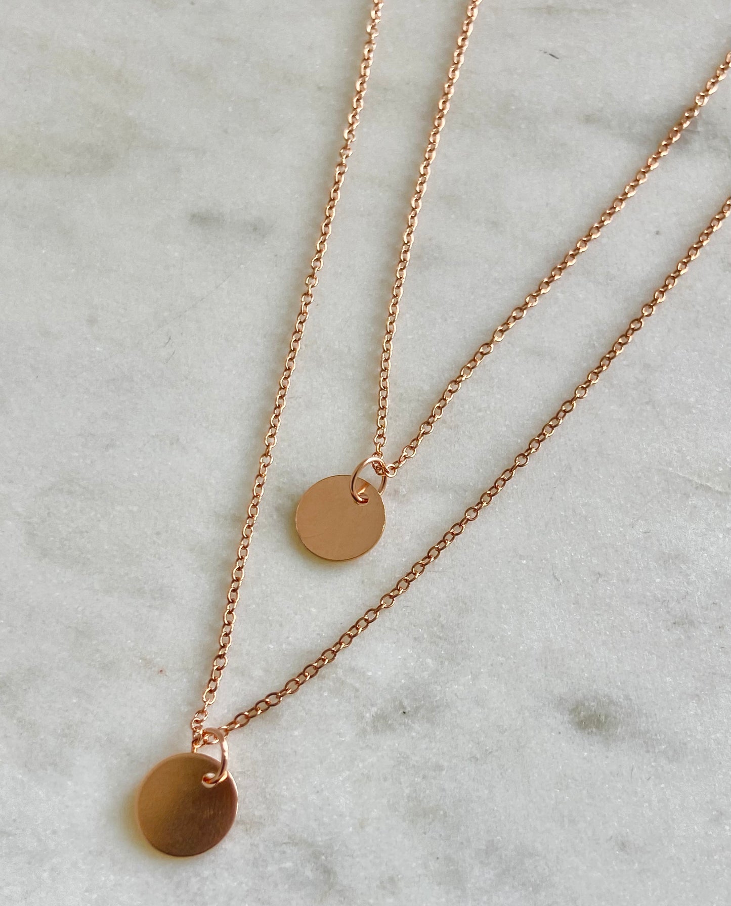 Stamped Initial Necklace