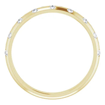 Bezel Set Thin Ring