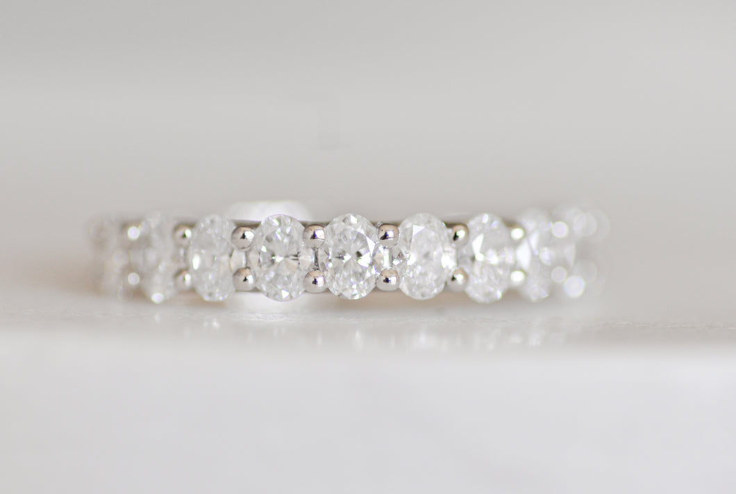 .65 Carat Oval Diamond Band