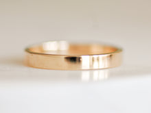 Load image into Gallery viewer, 3mm Flat Yellow Gold Band
