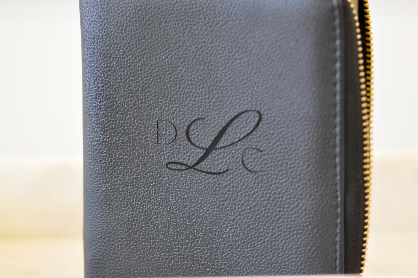 Monogram Leatherette Jewelry Case