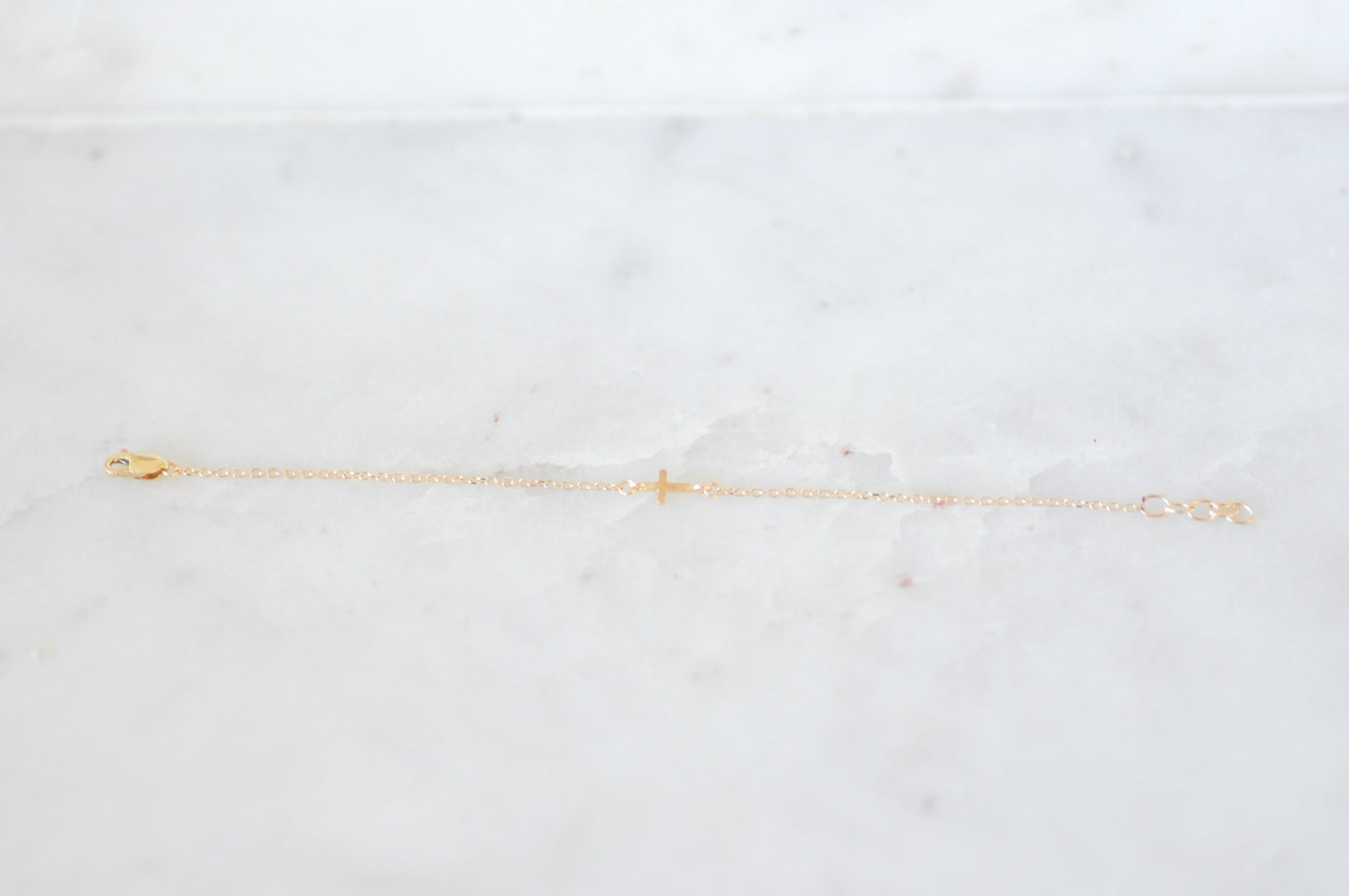 Mini Stationary Cross Bracelet