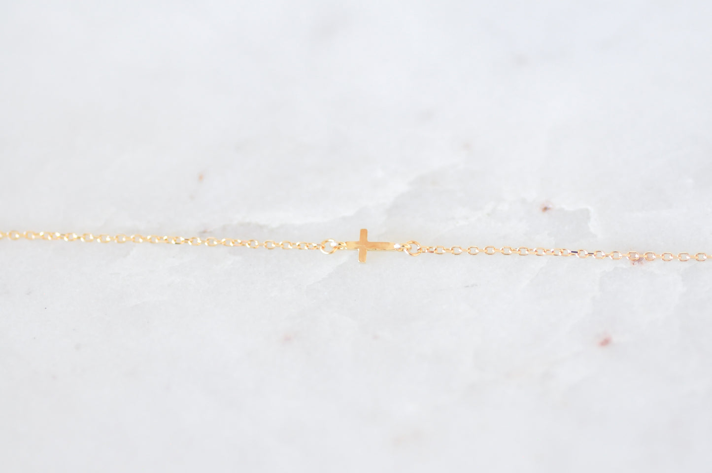 Mini Stationary Cross Bracelet