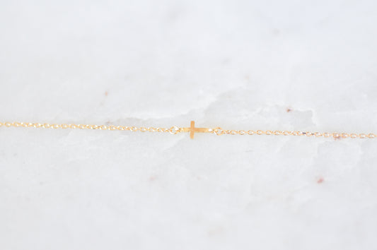Mini Stationary Cross Bracelet