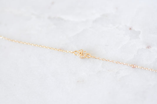 Petite Diamond Initial Bracelet