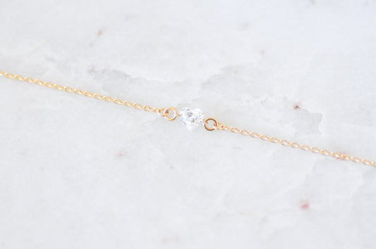 Mini Diamond Heart Bracelet