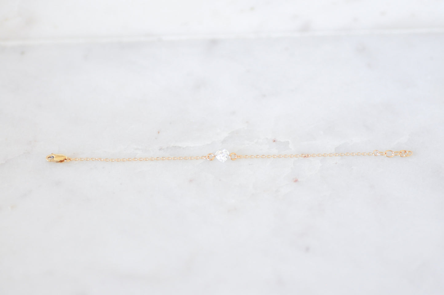 Mini Diamond Heart Bracelet