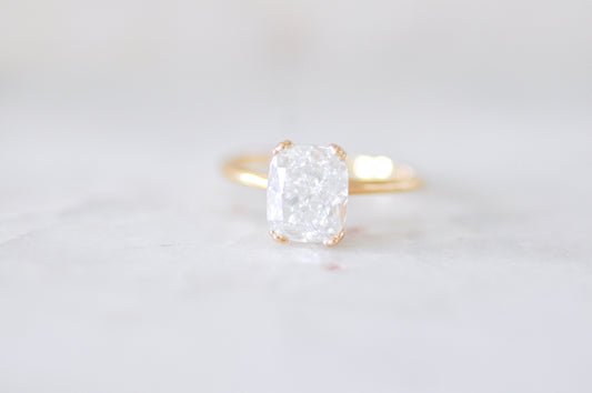 Cushion Solitaire Engagement Ring