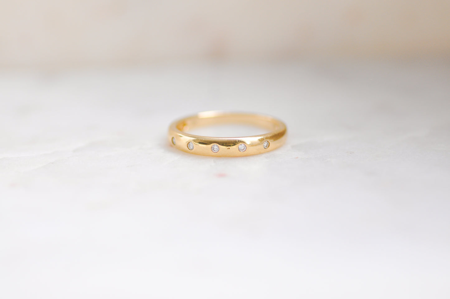 Spaced Diamond Inlay Band