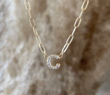 Load image into Gallery viewer, Mini Diamond Initial Necklace
