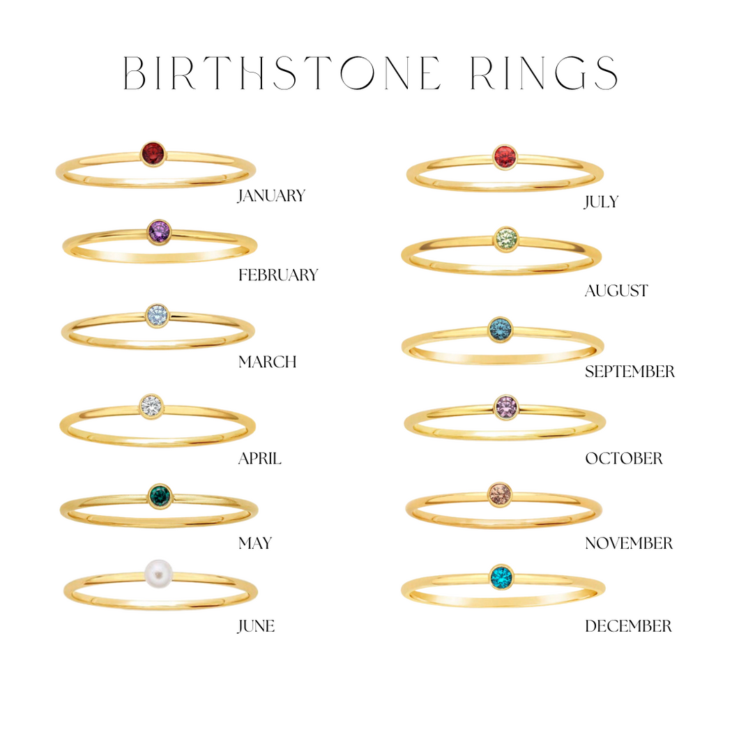 Mini Birthstone Ring