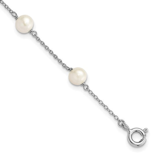 Mini Silver Freshwater Pearl Bracelet