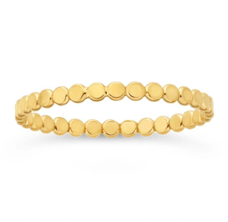 Dainty Flat Beaded Ring