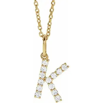 Diamond Initial Necklace
