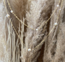 Load image into Gallery viewer, Pearl Station Necklace
