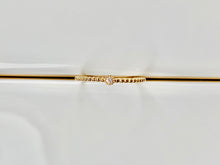 Load image into Gallery viewer, 14k Beaded Tiny Diamond Stackable Ring
