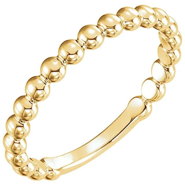 Beaded Stackable Ring