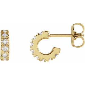 Mini Huggie Stud Earrings