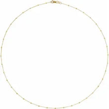 Load image into Gallery viewer, Gold Beaded Chain Necklace
