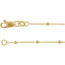 Load image into Gallery viewer, Gold Beaded Chain Necklace
