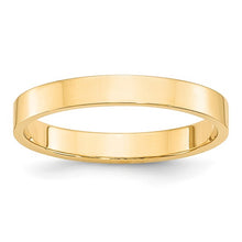 Load image into Gallery viewer, 3mm Flat Yellow Gold Band
