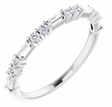 Load image into Gallery viewer, Baguette + Round Diamond Ring

