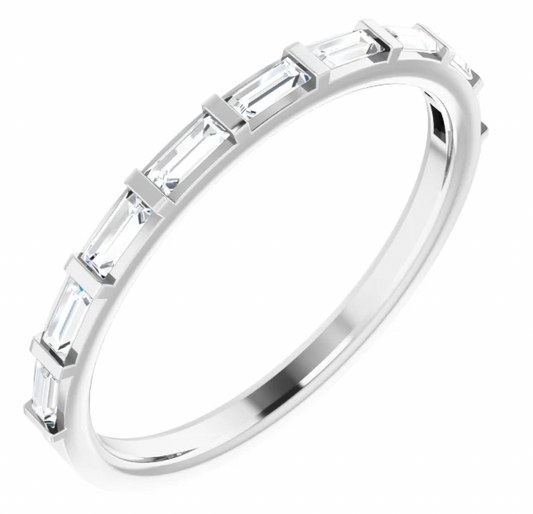 Horiztonal Baguette Diamond Ring