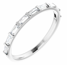 Load image into Gallery viewer, Baguette Horiztonal Diamond Ring

