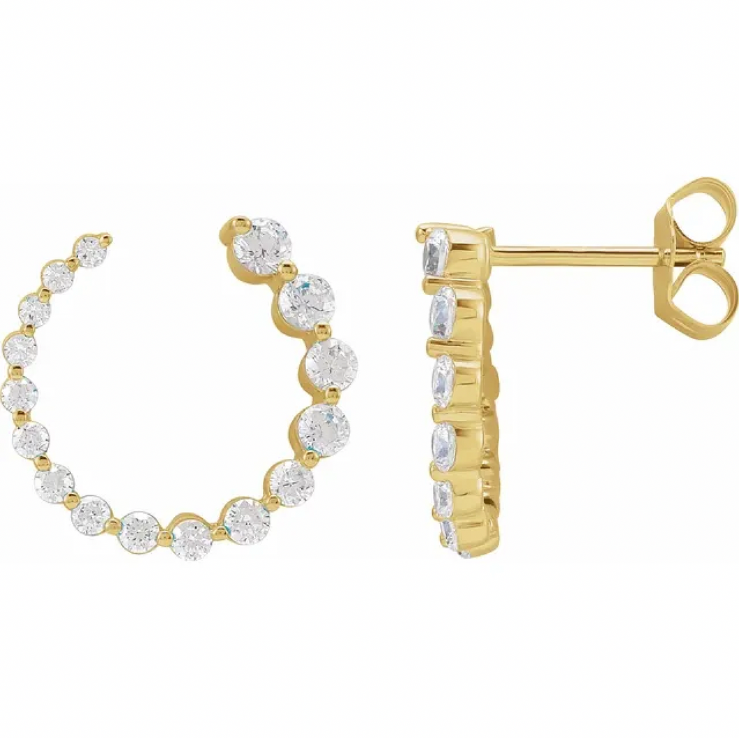 Ellipse Lab Grown Diamond Stud